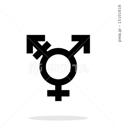 Transgender icon on white background. Transgender icon on white background. 13101616