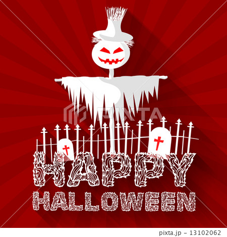 Halloween time background concept in retro style. Vector illustr Halloween time background concept in retro style. Vector illustr 13102062