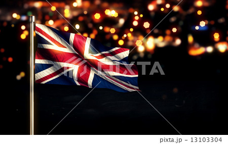 England UK National Flag City Light Night Bokeh Background 3D England UK National Flag City Light Night Bokeh Background 3D 13103304