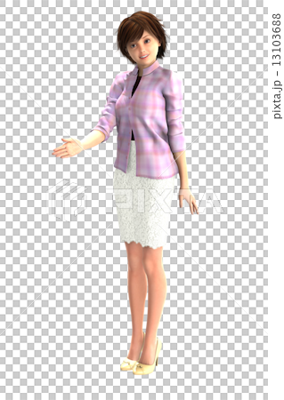 各種面部表情的婦女粉紅色襯衫的婦女 各種面部表情的婦女粉紅色襯衫的婦女 13103688