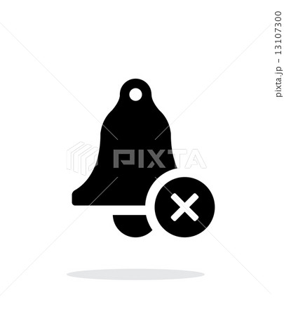 Off ringing bell simple icon on white background. 13107300