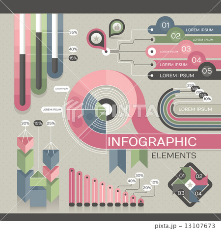 Modern infographic template Modern infographic template 13107673
