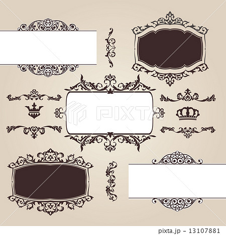vintage design elements 13107881