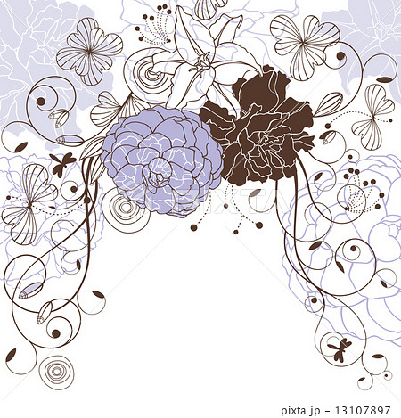 lovely floral background 13107897