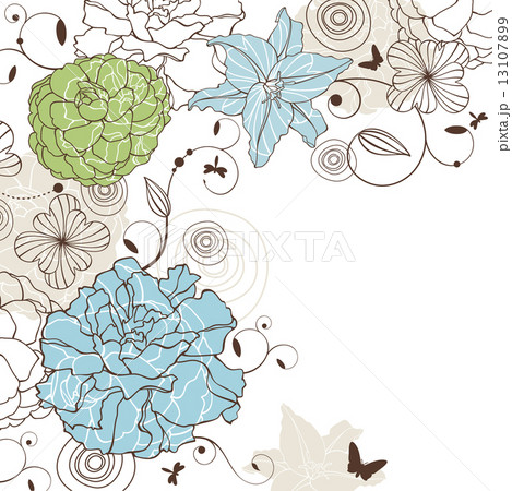 lovely floral background 13107899