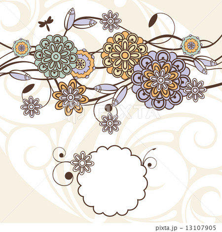 lovely floral background 13107905