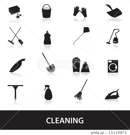 cleaning icons set eps10 13110873