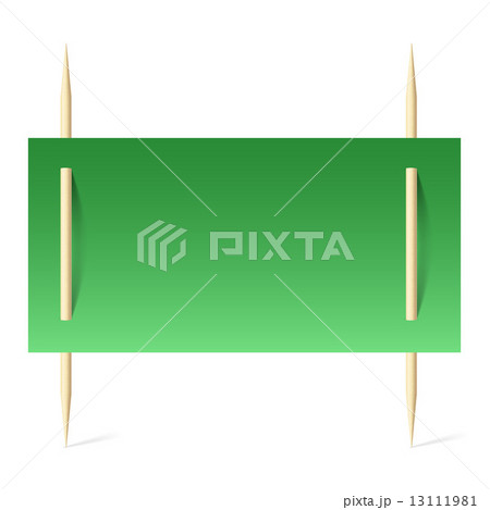 Green paper on toothpicks 13111981