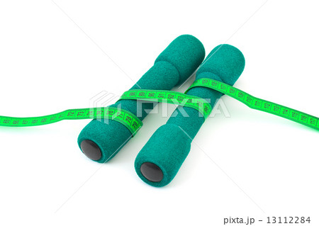 Dumbbells and measuring tape 13112284