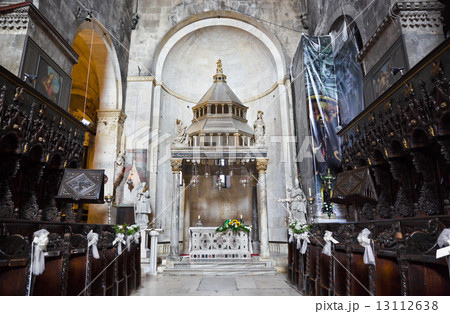 Church interior at Trogir in Croatia Church interior at Trogir in Croatia 13112638