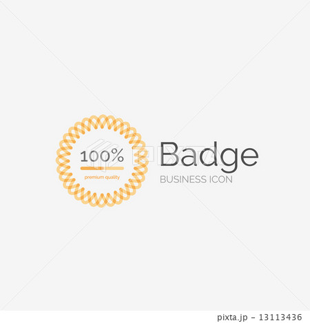 Thin line neat design logo, premium quality stamp 13113436