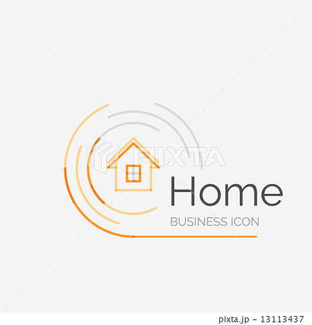 Thin line neat design logo, home idea Thin line neat design logo, home idea 13113437