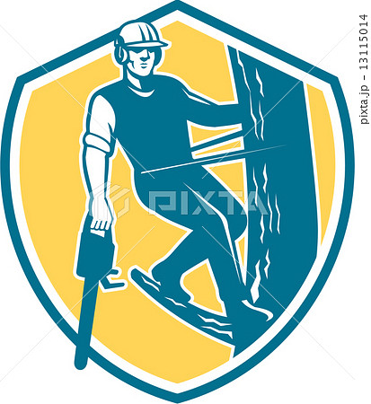 Tree Surgeon Arborist Climbing Chain Shield 13115014