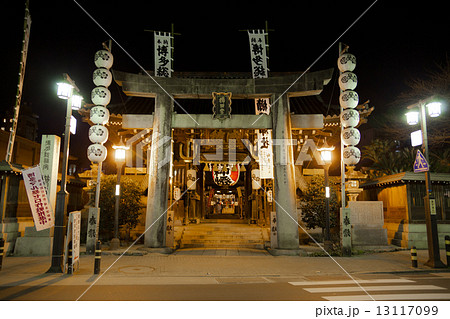 夜の櫛田神社 13117099