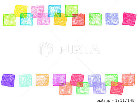 色鉛筆 四角形 正方形 のイラスト素材 13117149 Pixta