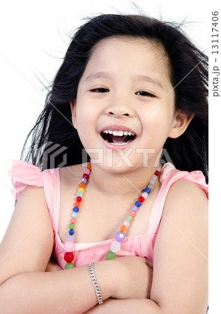 Portrait Of happy asian cute Girl Portrait Of happy asian cute Girl 13117406