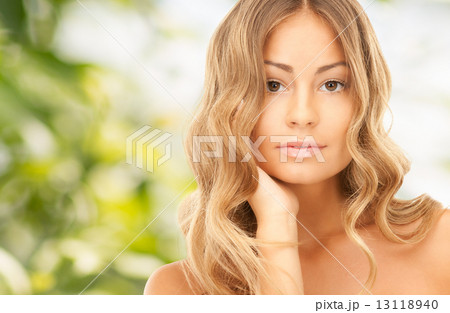 beautiful young woman with bare shoulders beautiful young woman with bare shoulders 13118940