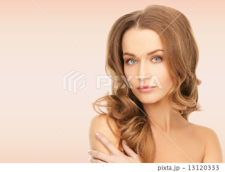 beautiful young woman with bare shoulders beautiful young woman with bare shoulders 13120333