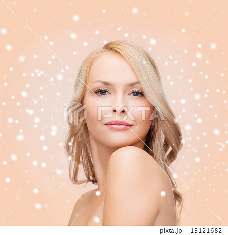 beautiful young woman with bare shoulders beautiful young woman with bare shoulders 13121682