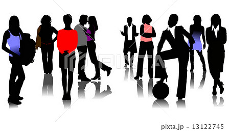 Women silhouettes Women silhouettes 13122745