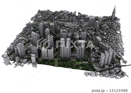 新宿エリアその２ ３ｄｍａｐ２００８年度 のイラスト素材