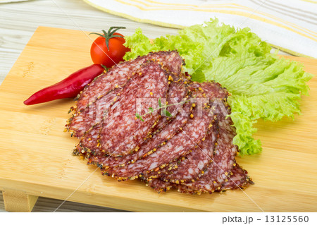 Sliced salami 13125560