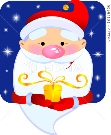 Santa Claus with a gift  13126456