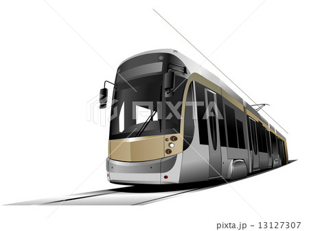 City transport. Tram. Vector illustration 13127307