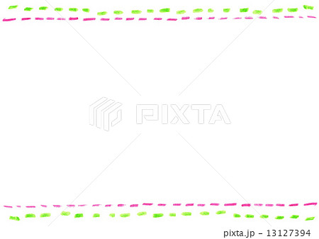 点線 線 色鉛筆 フレーム 枠のイラスト素材 13127394 Pixta