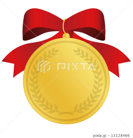 リボン付き金メダル リボン付き金メダル 13128466