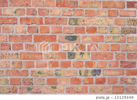 Colorful red brick wall texture Colorful red brick wall texture 13129349