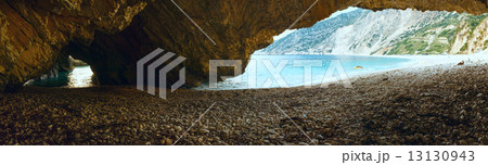 Myrtos Beach (Greece, Kefalonia, Ionian Sea). Myrtos Beach (Greece, Kefalonia, Ionian Sea). 13130943