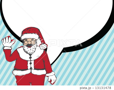Santa Claus for Christmas hand drawn and talking Speech Bubble Santa Claus for Christmas hand drawn and talking Speech Bubble 13131478