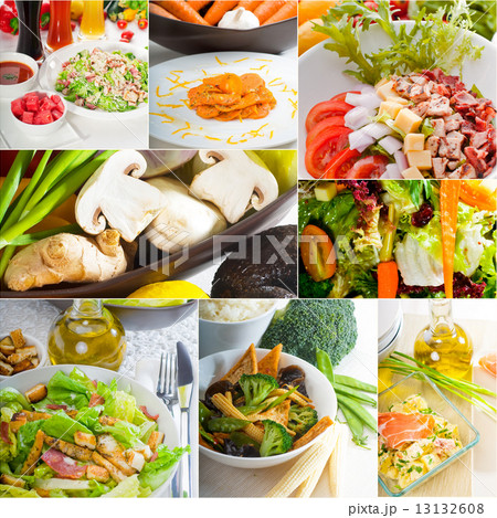 salad collage composition nested on frame salad collage composition nested on frame 13132608