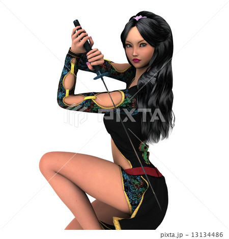 女性剣士 13134486