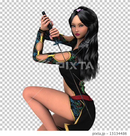 女性剣士 13134486