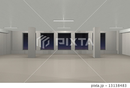 何もない広い部屋のイラスト素材