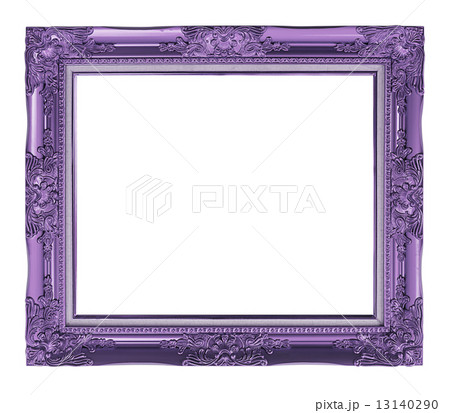 antique frame isolated on white background, clipping path 13140290