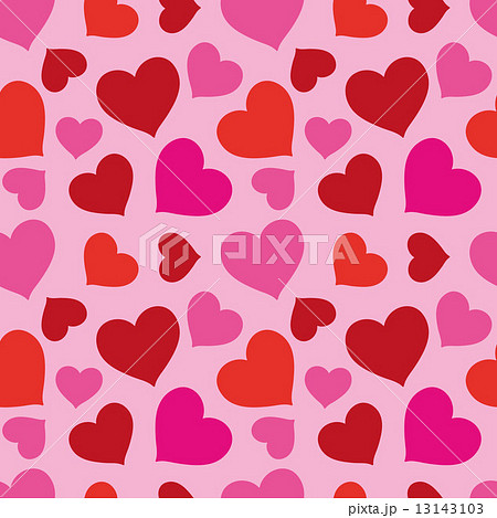Pattern Of Hearts Seamless Texture 13143103
