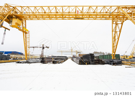 scenery with bridge cranes and metal products scenery with bridge cranes and metal products 13143801
