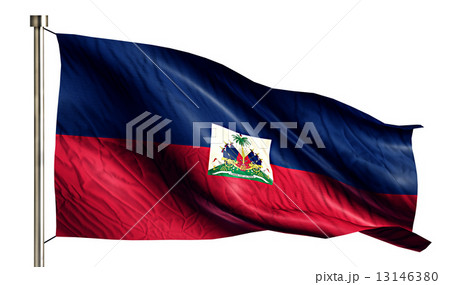 Haiti National Flag Isolated 3D White Background Haiti National Flag Isolated 3D White Background 13146380