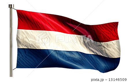 Netherlands National Flag Isolated 3D White Background 13146509