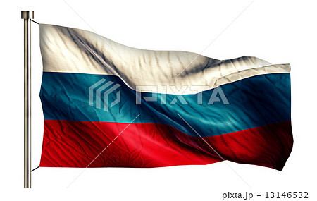 Russia National Flag Isolated 3D White Background 13146532