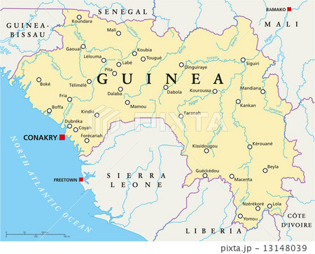 Guinea Political Map Guinea Political Map 13148039