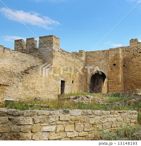 the ruins of a medieval fortress the ruins of a medieval fortress 13148193