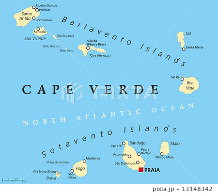 Cape Verde Political Map