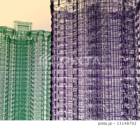 Abstract modern building 13148702