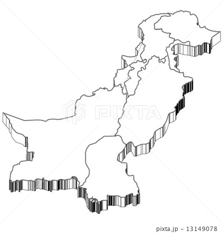 パキスタン　パキスタン地図　地図 13149078
