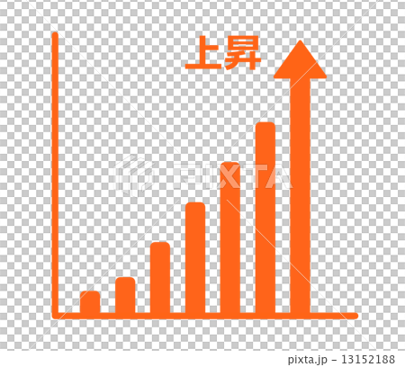 Bar graph rising - Stock Illustration [13152188] - PIXTA