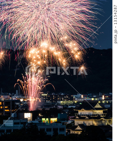 小田原花火大会の写真素材